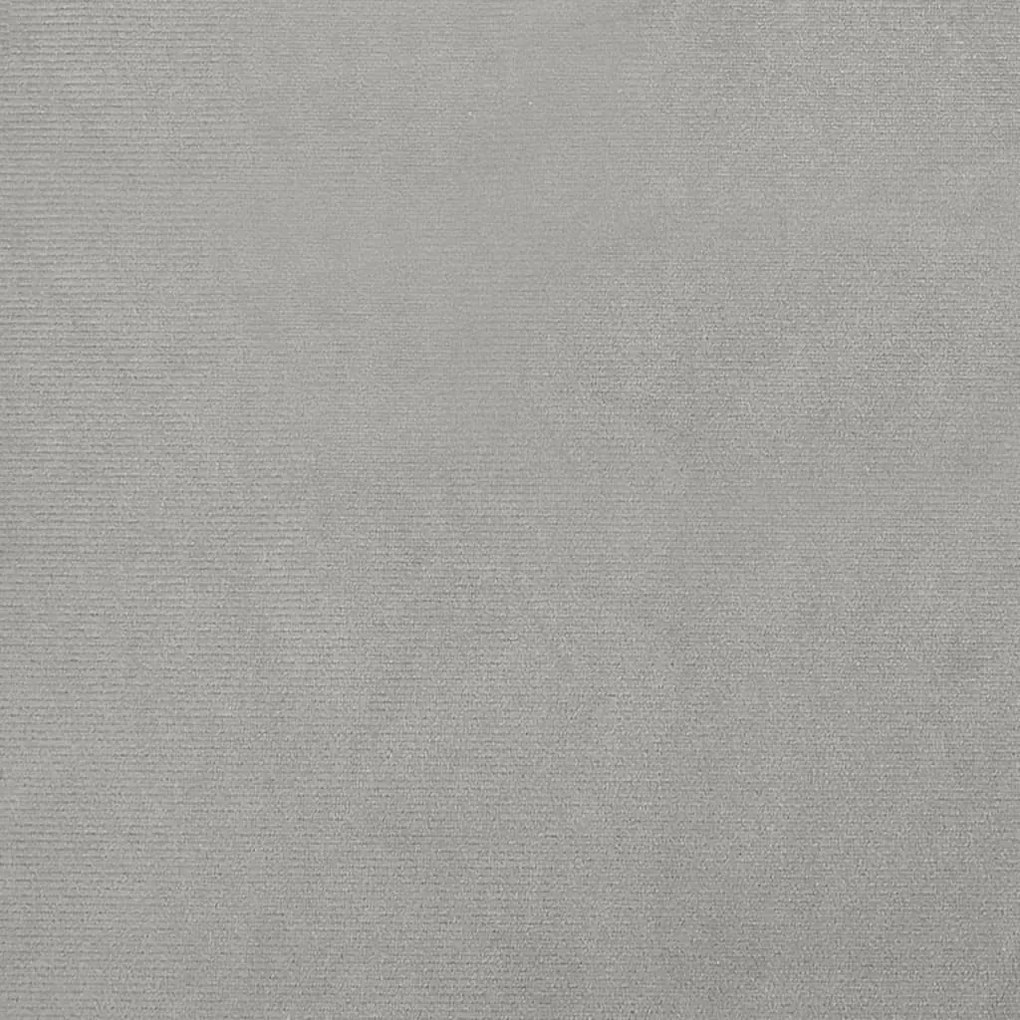 Poltrona veludo cinzento-claro