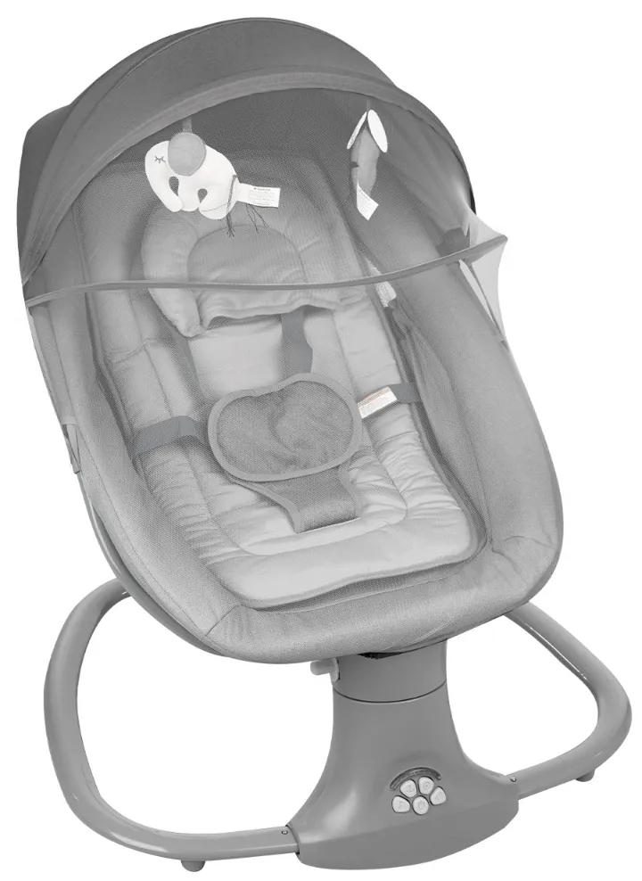 Cadeira baloiço para bebé eléctrico de lado a lado Winks Cinzento 2024