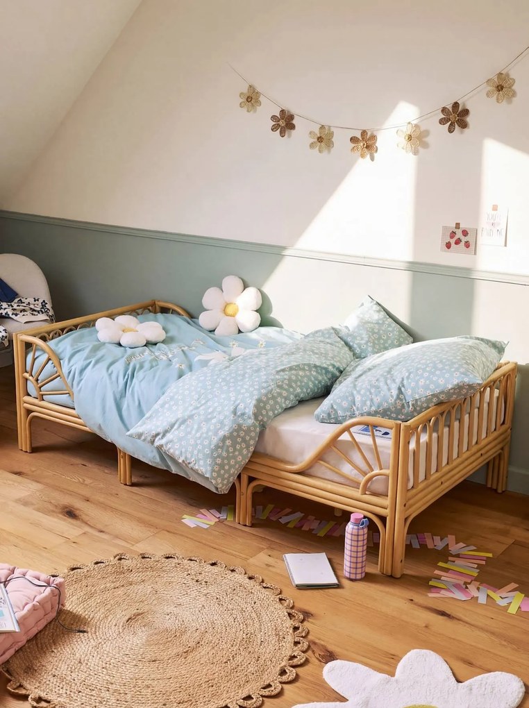 Cama de rattan Soleil para criança madeira