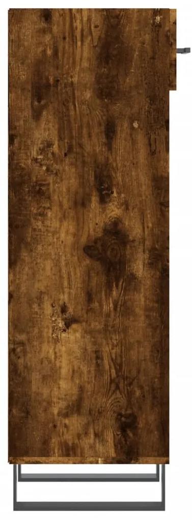 Sapateira 30x35x105 cm derivados de madeira carvalho fumado