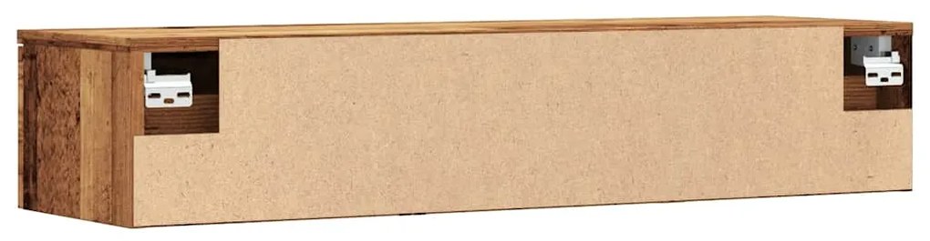 Armário de parede madeira antiga 102x30x20cm madeira trabalhada