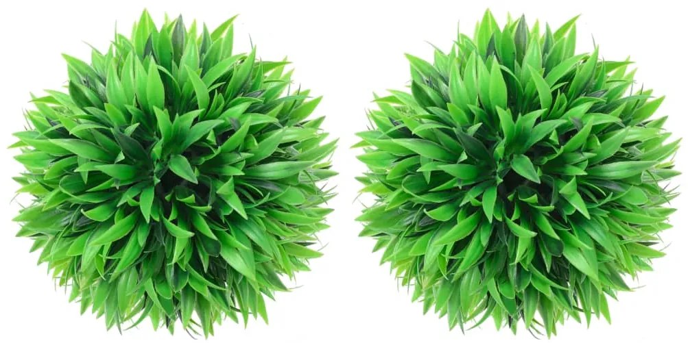 vidaXL Bolas de buxos artificiais 2 pcs 20 cm