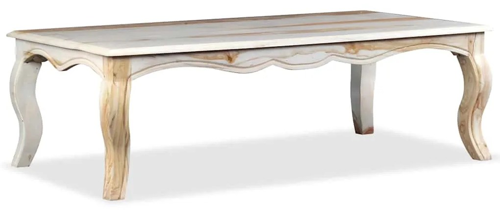 Mesa de centro madeira de acácia maciça 110x60x35 cm