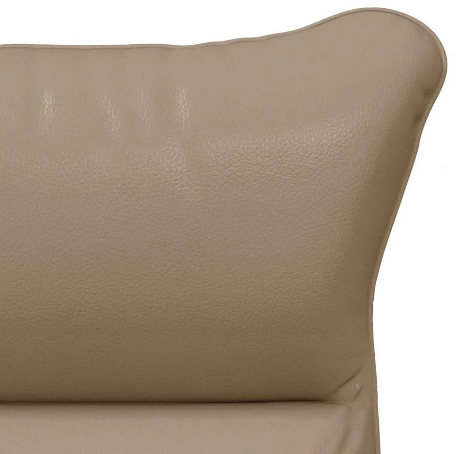Poltrona Relaxante Cappuccino em Couro Sintético