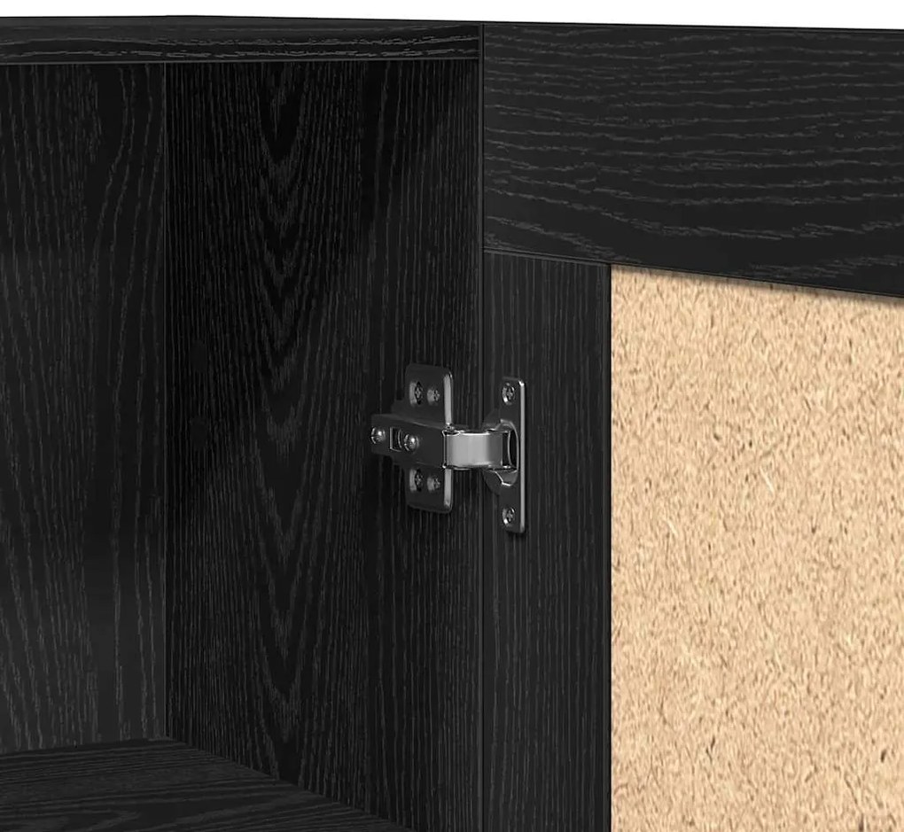Estantes de Livros em Carvalho Preto da - Conjunto de 2, 165x30,5x150