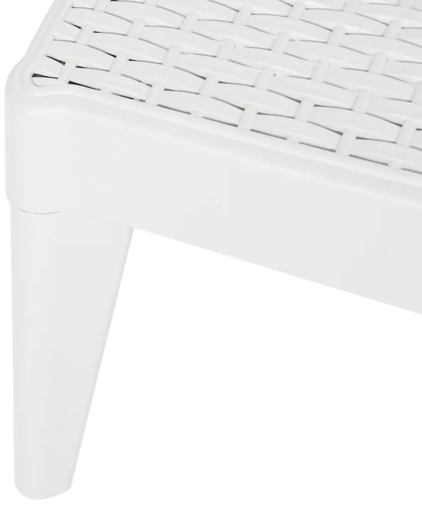 Espreguiçadeira 186x60x29 cm PP branco