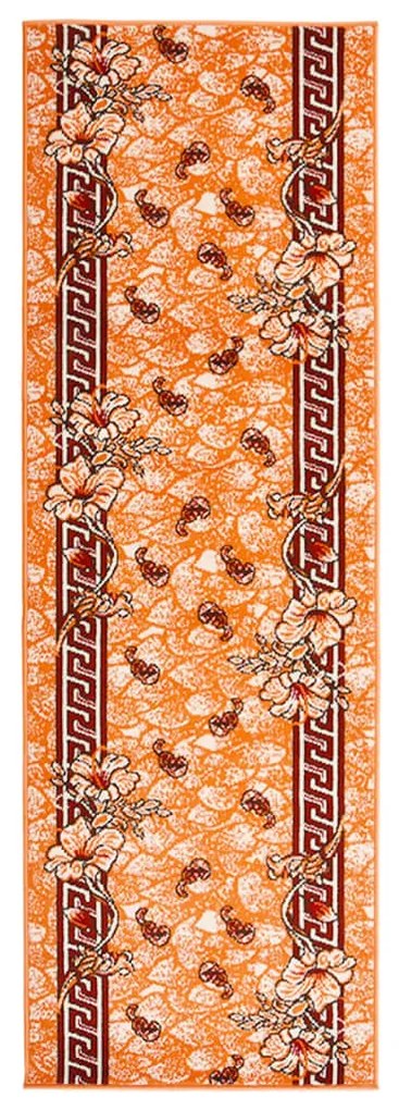 vidaXL Passadeira 100x400 cm polipropileno terracota