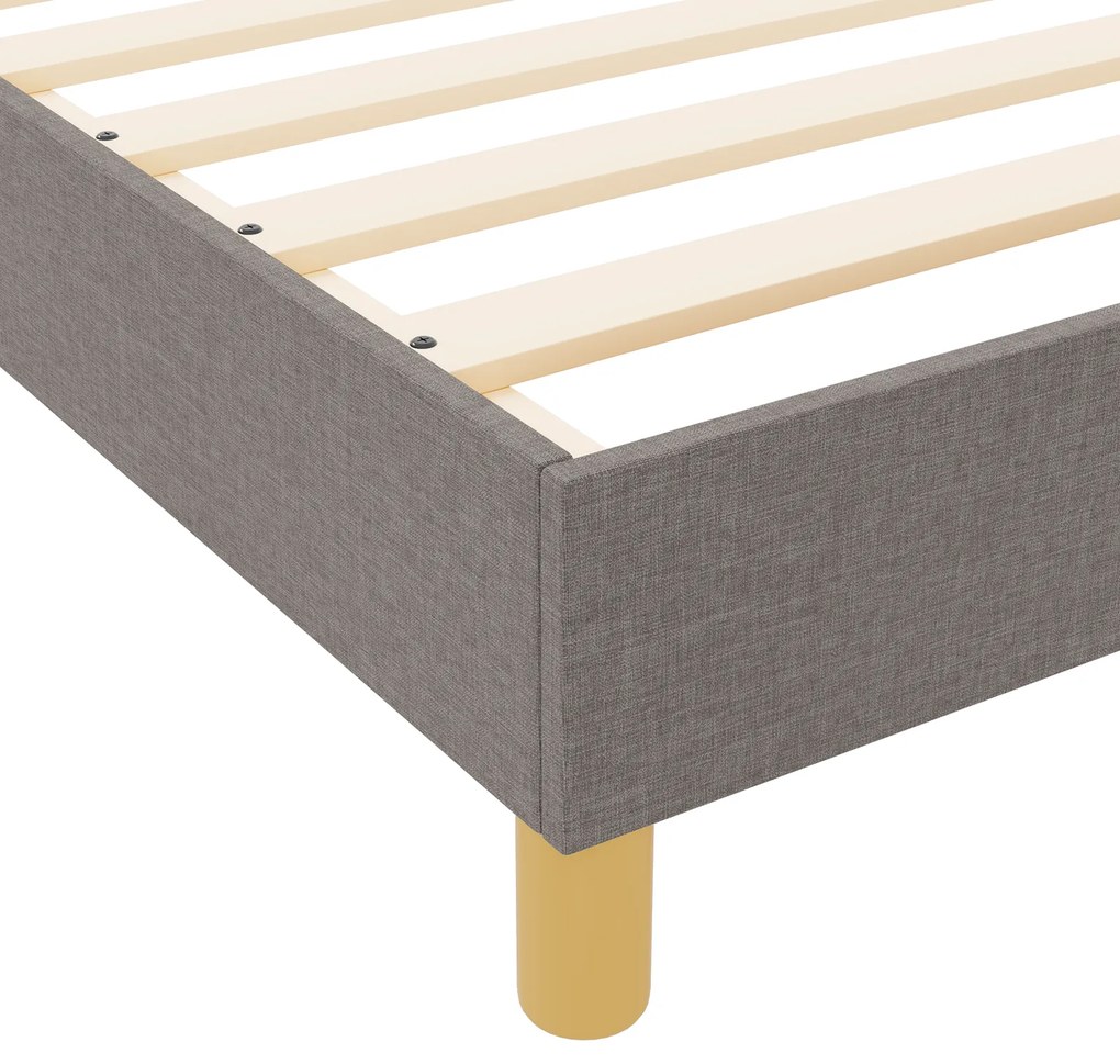 Cama vidaXL Taupe 90x190 cm em Tecido