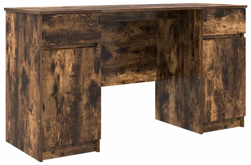 Mesa vidaXL Carvalho Defumado 140x49x76 cm Madeira de Engenharia