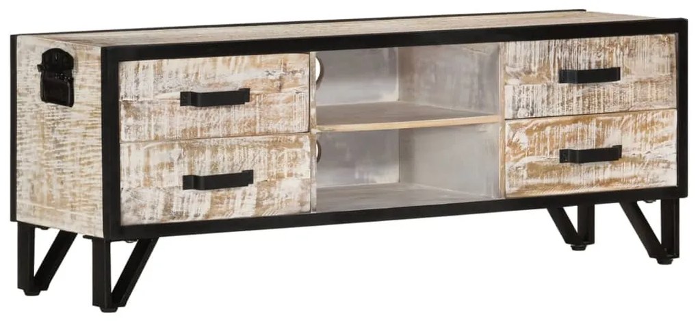 Móvel de TV 110x30x41 cm madeira de acácia maciça