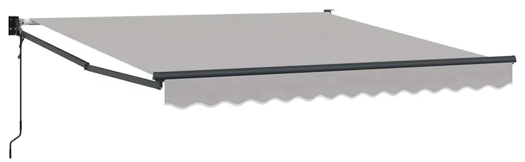 Toldo Retrátil Automático Cinza Claro 350x250 cm