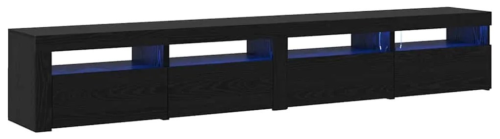 Conjunto de Armário de TV vidaXL de 3 Peças com Luzes LED Carvalho Pre