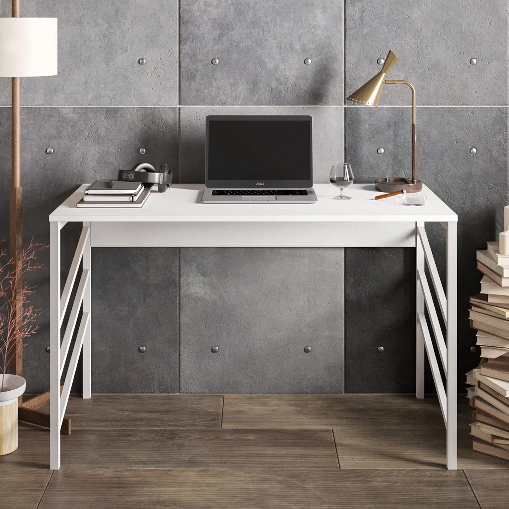 Secretária Tuna – Branco – 120 cm x 75 cm x 60 cm