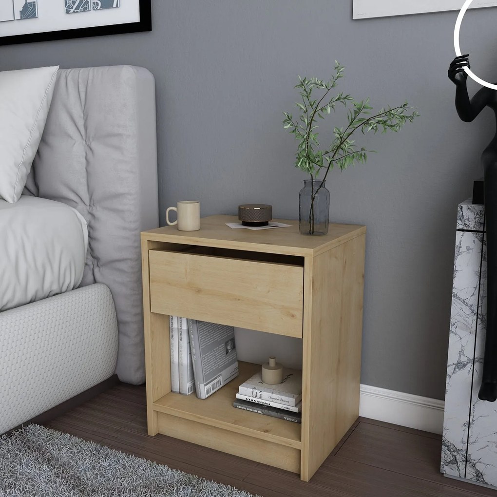 **** Mesa de Cabeceira Sheridan – Carvalho – 44,6 x 35,9 x 52,8 cm
**