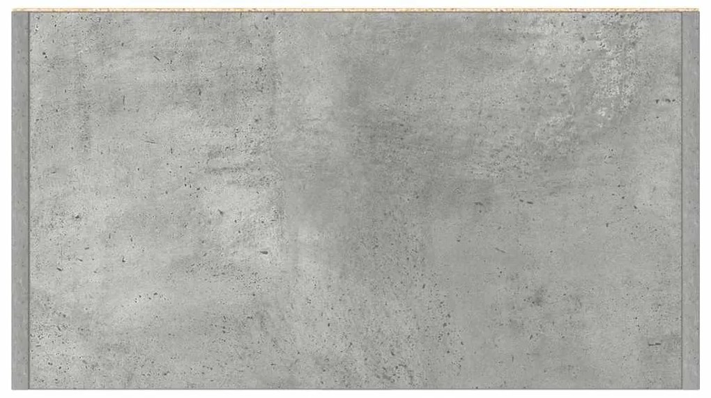 Armário de casa de banho 60x33x80cm contraplacado cinza cimento