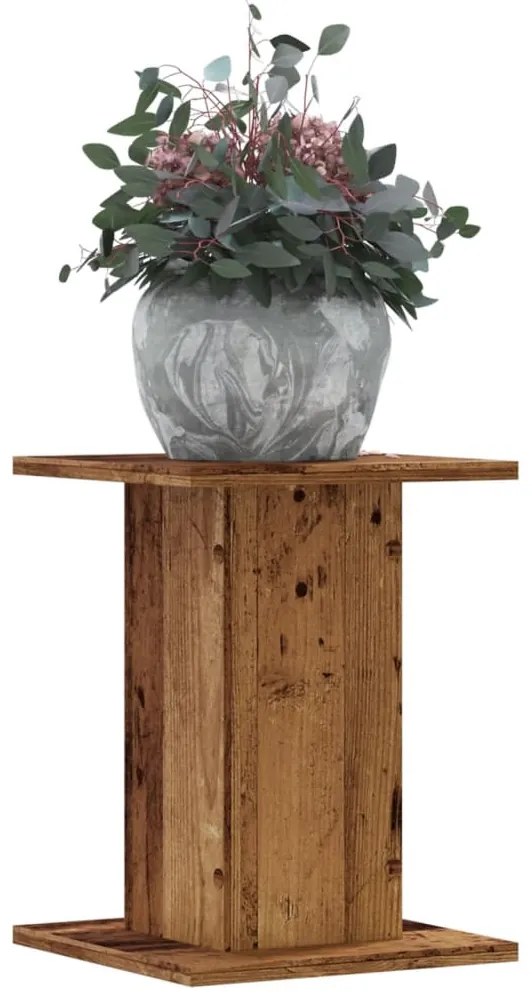 vidaXL Suportes p/ plantas 2 pcs 30x30x40 cm derivados de madeira