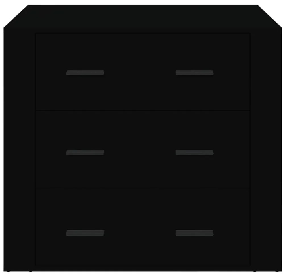 Aparador 80x33x70 cm derivados de madeira preto