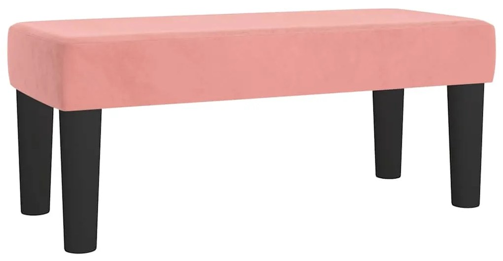 Cama boxspring com colchão 120x190 cm veludo rosa