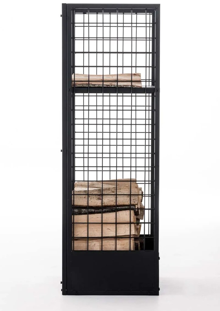 Suporte para lenha Forrest 40 x 40 x 120 Preto