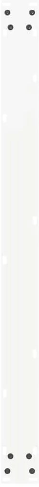 Pés de mesa de jantar em forma de U, 2 peças, branco, 100x (72-73) cm,