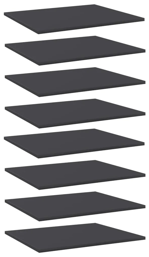 805271 vidaXL Prateleiras para estante 8 pcs 60x50x1,5cm contraplacado cinza