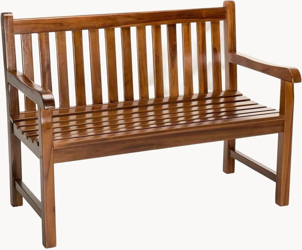 Banco de jardim em madeira de teca Maeva