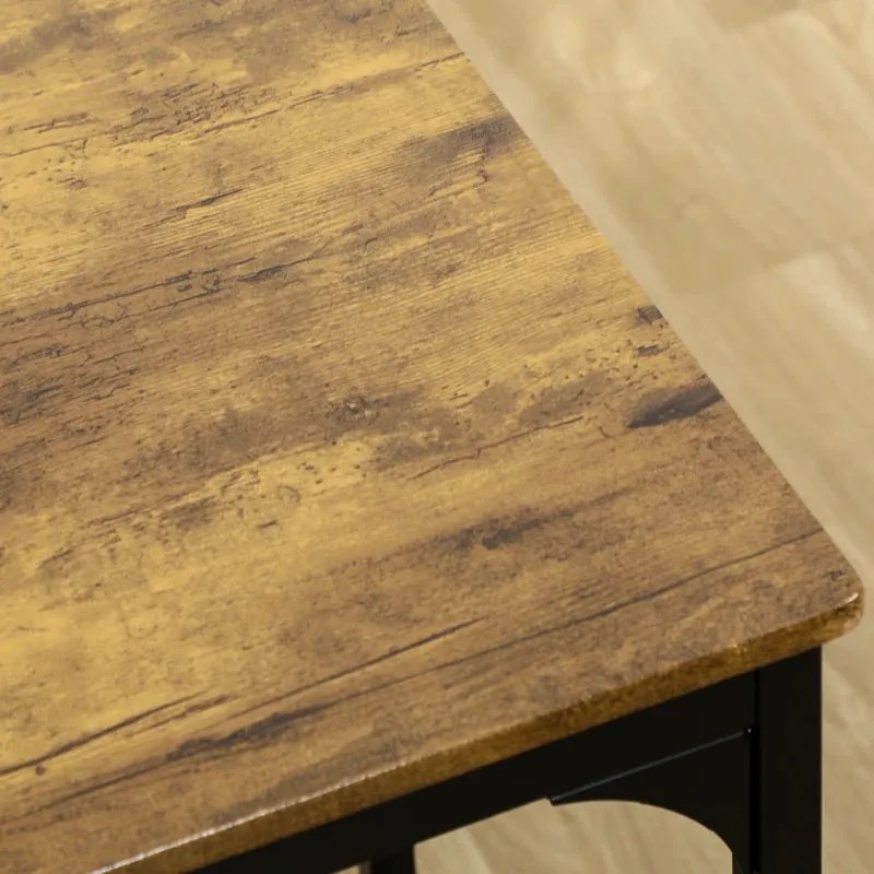 Conjunto de Mesa de Bar e 4 Bancos Moh - Design Rústico