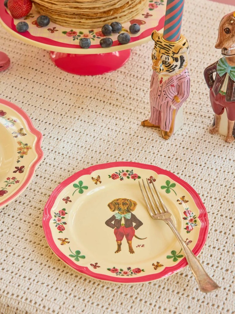 Prato de pequeno-almoço NATHALIE LÉTÉ rice para crianças vermelho