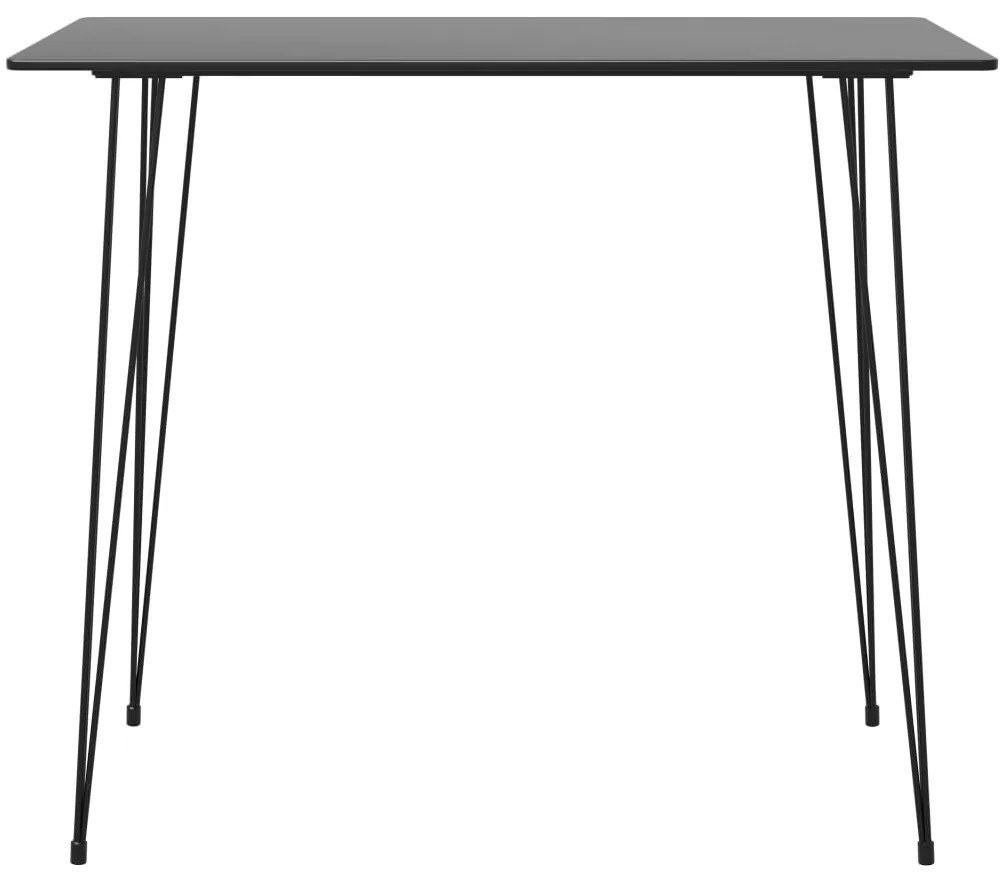 Mesa de bar 120x60x105 cm preto