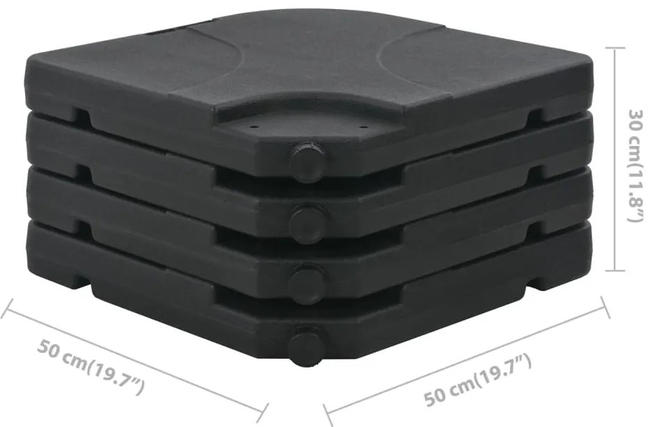Guarda-sol de jardim com base portátil cinzento-acastanhado