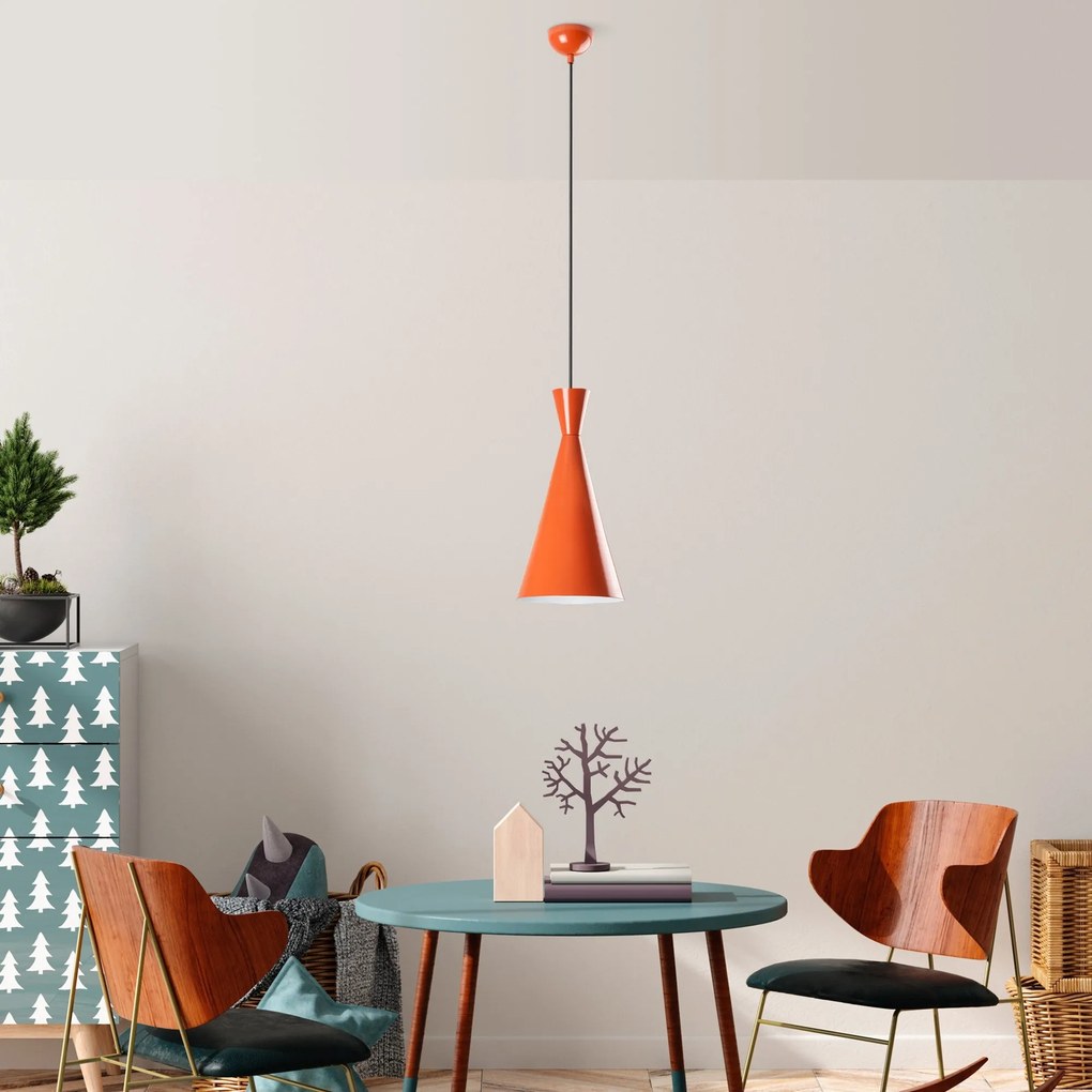 Candeeiro Suspenso Tom – Laranja – Ø19 h:37 cm