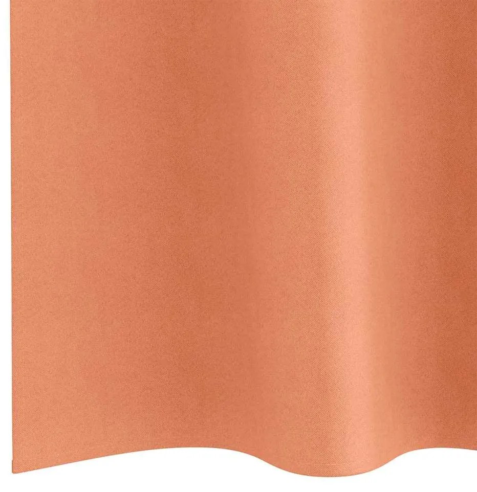 Cortinas com cortinas 2 pcs Terracota 140 x 140 cm Poliéster