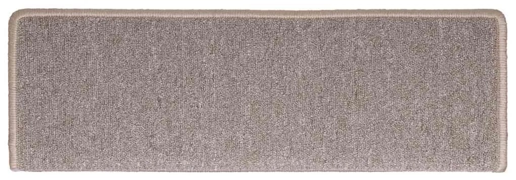 Tapetes de escadas 30 pcs 65x21x4 cm castanho-claro