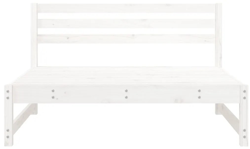 Sofás de centro para jardim 2 pcs 120x80 cm pinho maciço branco
