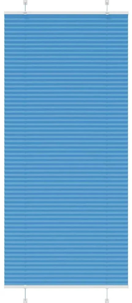 Azul Plissada Cega 85x200 cm Largura Tecido 84,4 cm Poliéster