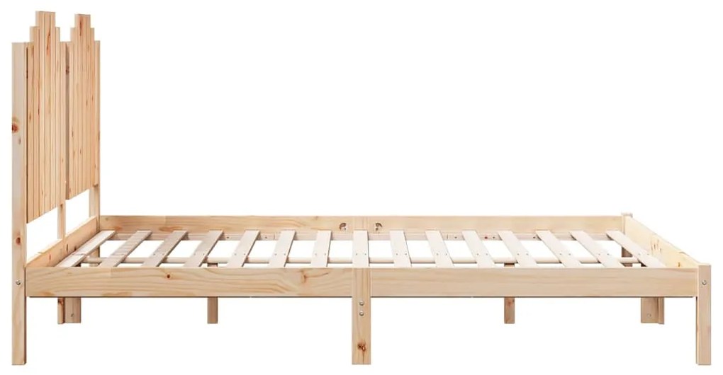Cama extra longa sem colchão 140x220 cm madeira maciça