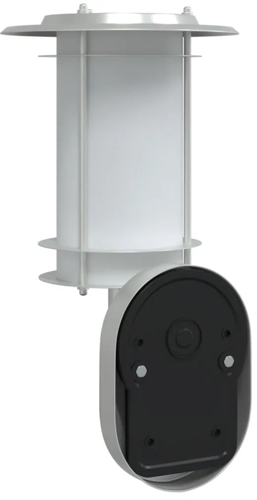 Candeeiros parede p/ exterior c/ sensor 2pcs aço inox. prateado