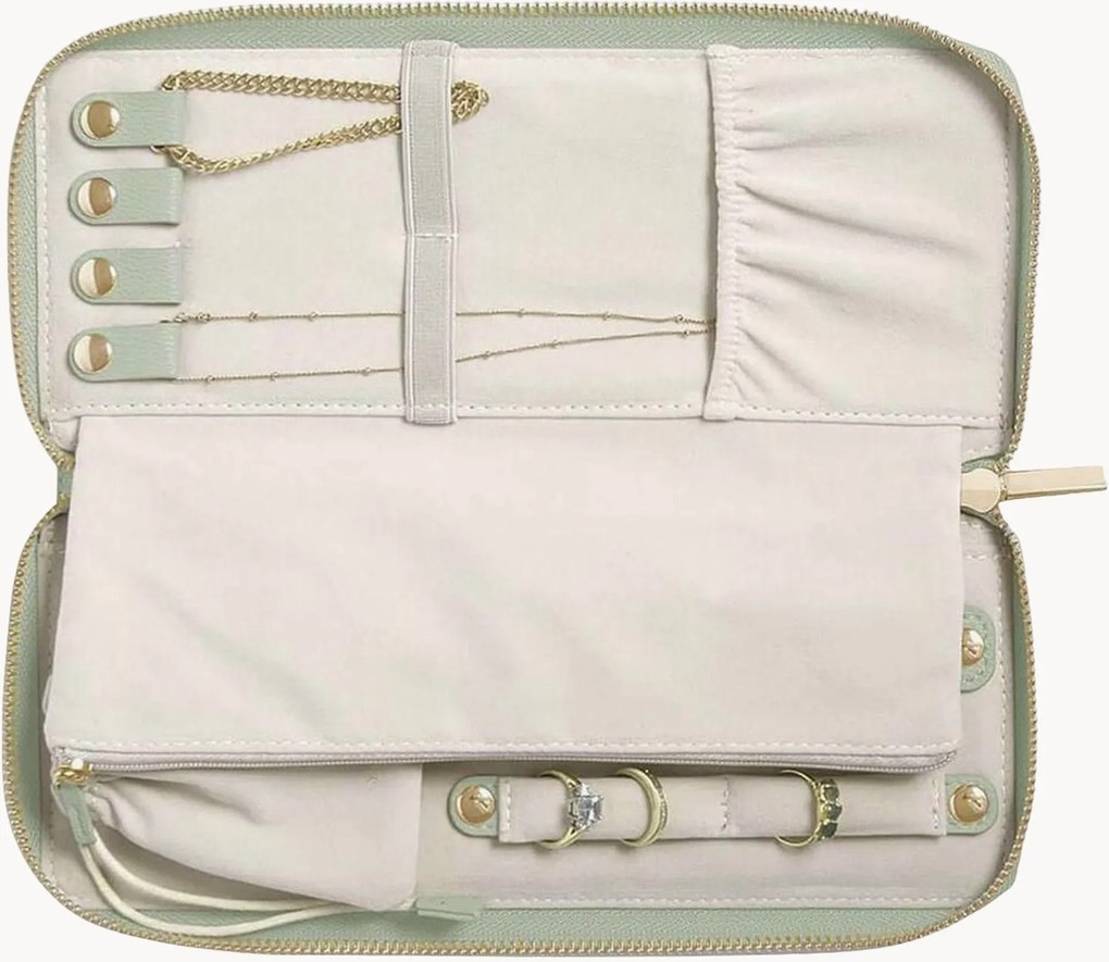Estojo para joias de viagem Sage Green