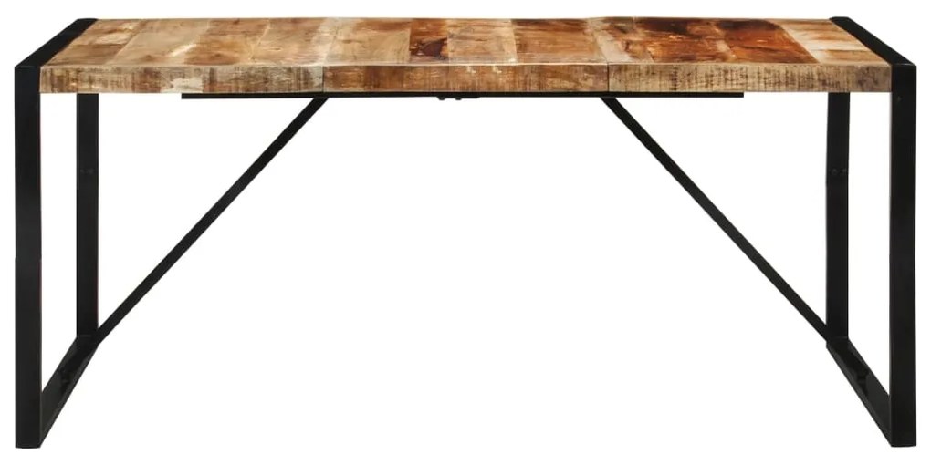 Mesa de jantar 175x90x76 cm madeira de mangueira maciça áspera