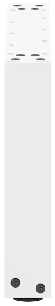 Pés para mesa de centro em formato de U, 2 peças, branco, 50x(30-31) c