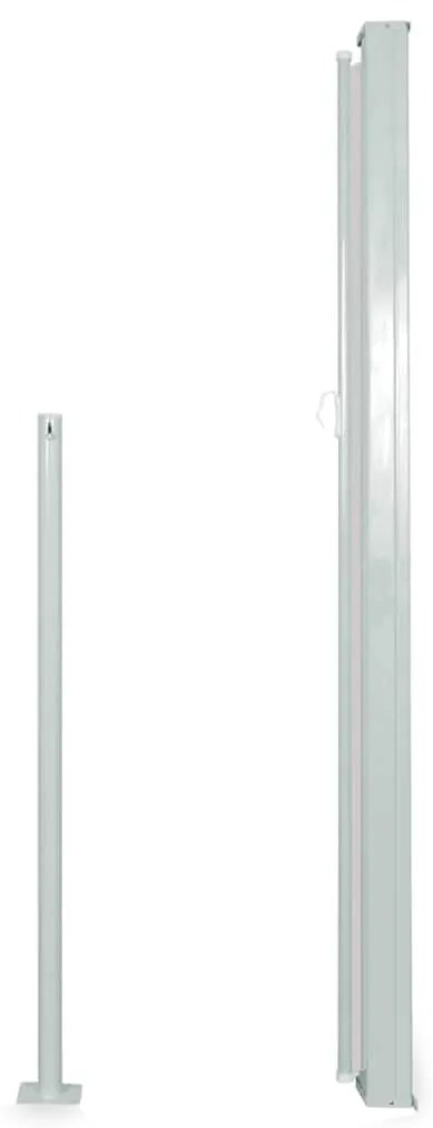 Toldo lateral para pátio/terraço 160 x 300 cm preto