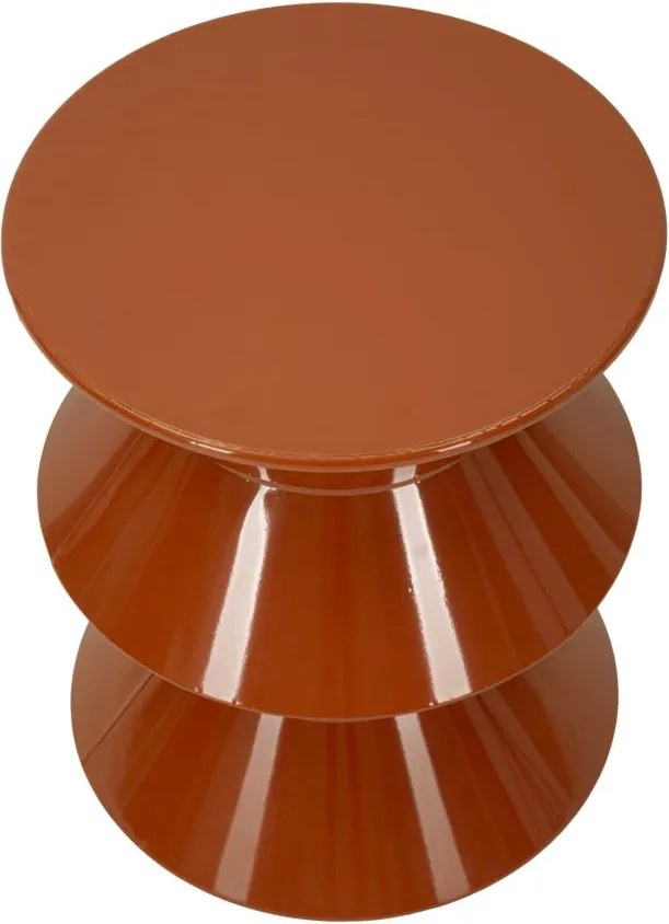 MESA DE APOIO ZAG Ø 37,5X45 CM LARANJA