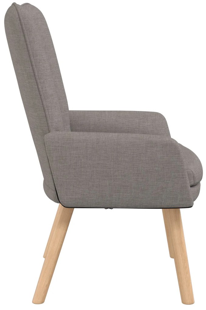 Cadeira Relaxante vidaXL em Tecidos Taupe
