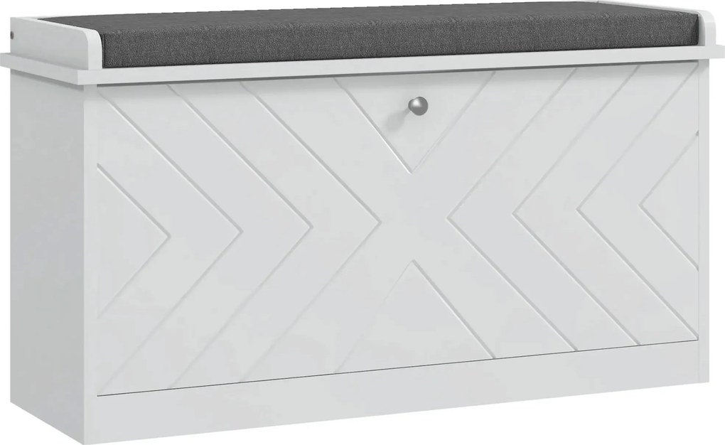 Banco Sapateira – Løvik – 80x26x44,5 cm – Branco