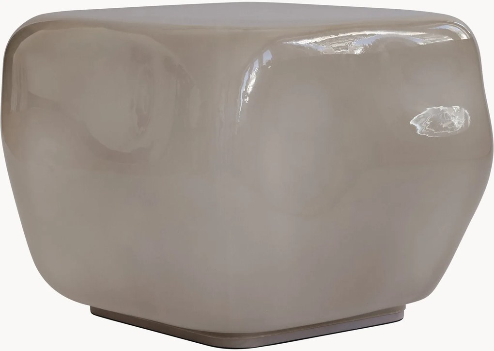 Mesa de centro em vidro artesanal Ishi