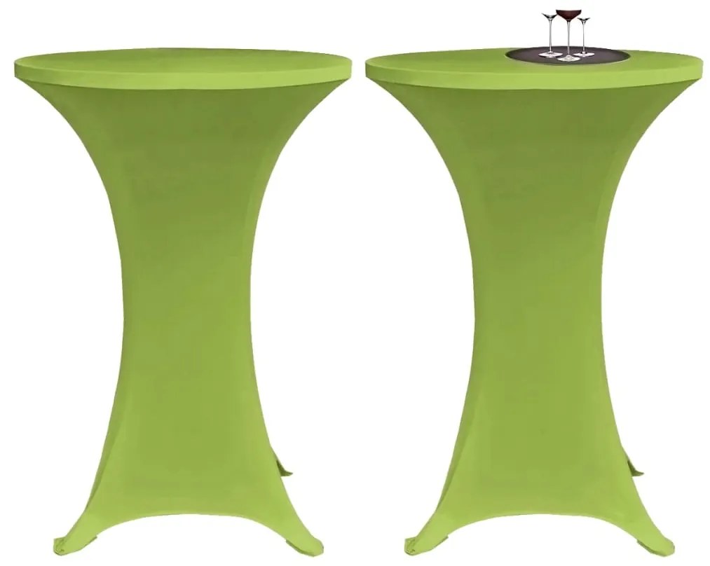 Capa extensível para mesa 4 pcs 80 cm verde