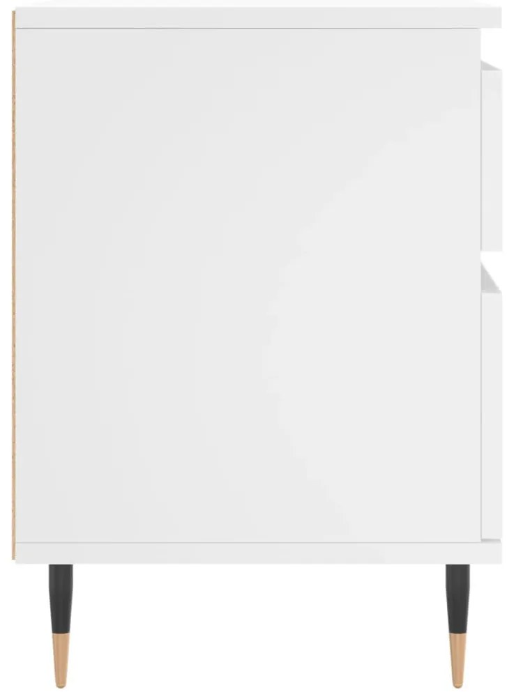 Mesa de cabeceira 40x35x50 cm derivados de madeira branco