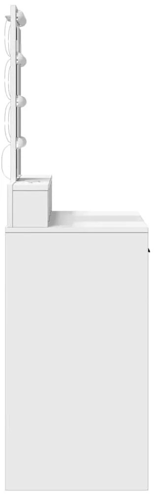 Mesa de Maquiagem com Luzes LED Branca 100x41x140 cm