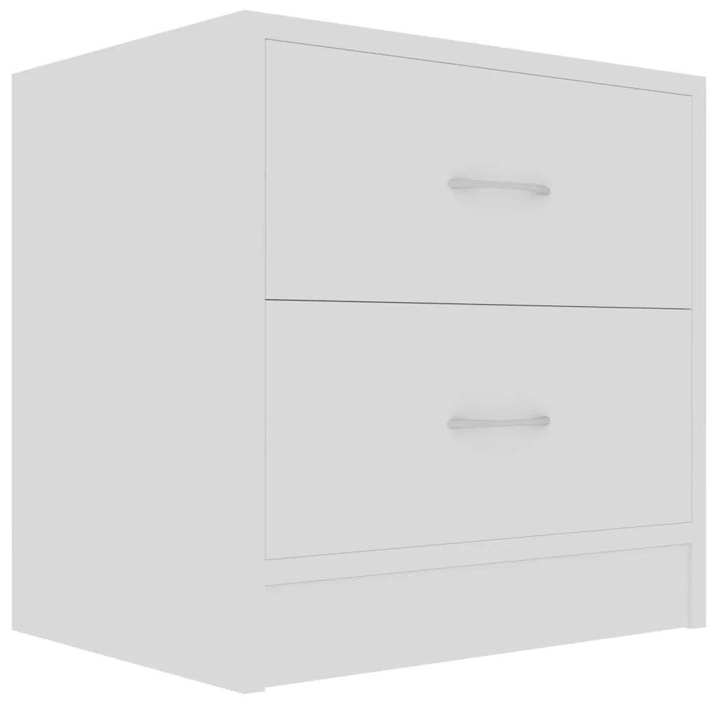 Mesas de cabeceira 2 pcs 40x30x40cm derivados de madeira branco