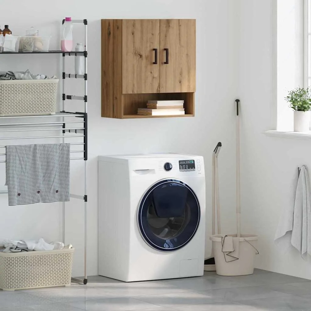 vidaXL Armário de Parede carvalho artisiano 60 x 31 x 70 cm